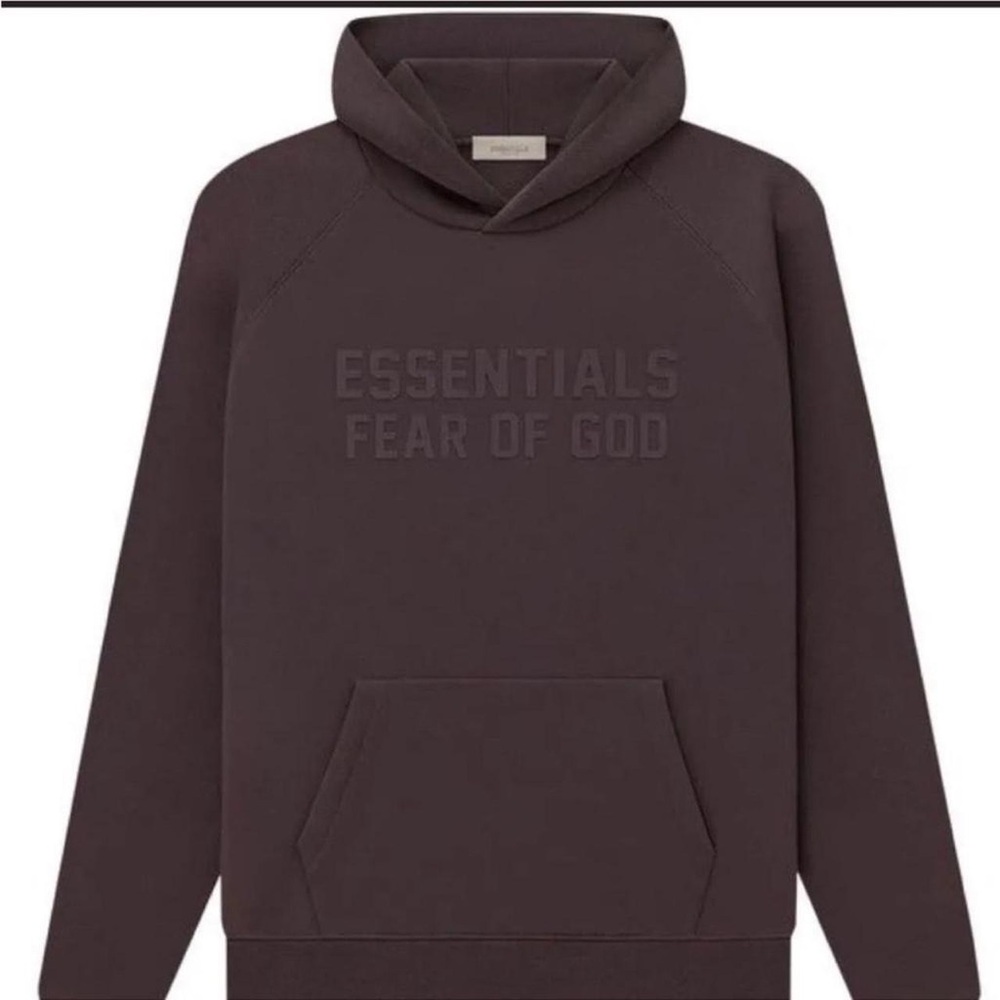 Essentials Fear of God Men's Purple and Burgundy‎ Hoodie Size Medium - Picture 2 of 4